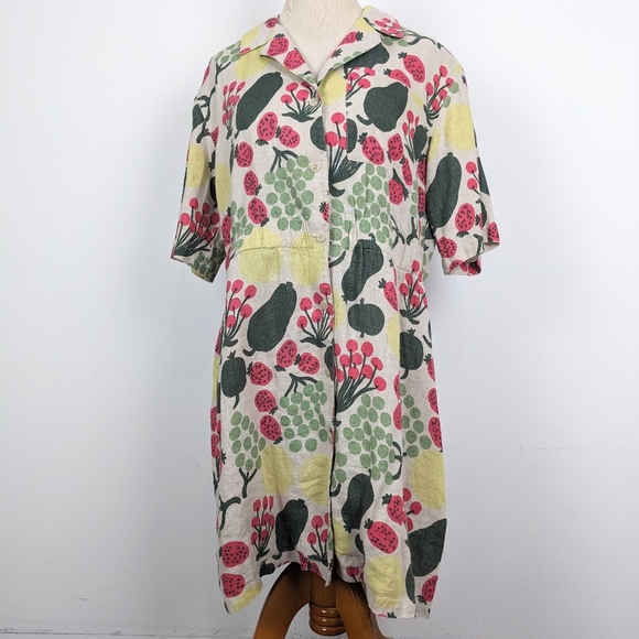 MARIMEKKO Herkku Pieni Tori Linen Dress Size 38 - Picture 15 of 15